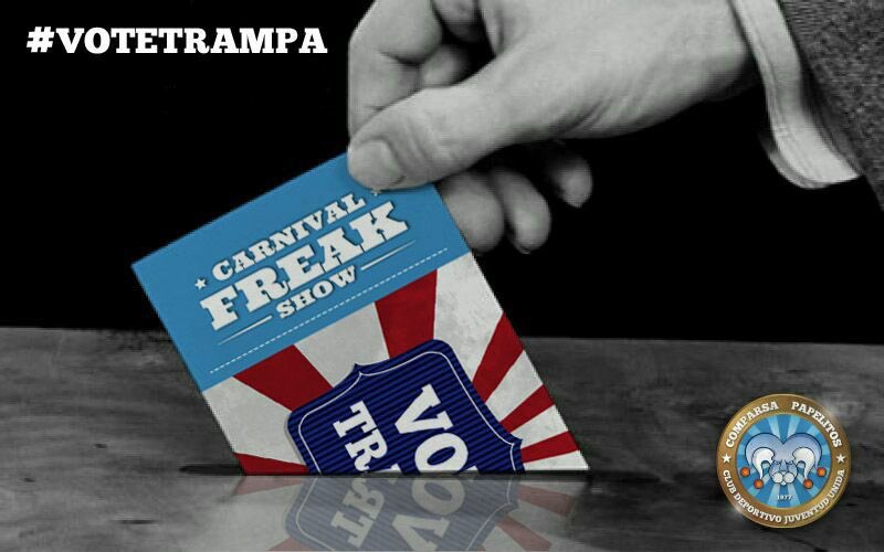OlmosExequiel's tweet photo. #VoteTrampa #Papelitos2018 #CarnavaldeGualeguaychú https://t.co/R9TZl1Nbb1