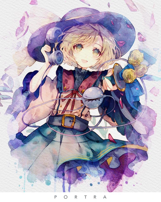 この絵を噂のアプリで遊んでたけどしゅごい……! 