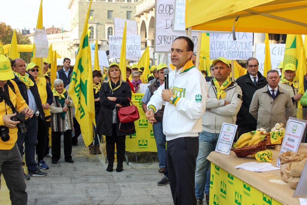 #G7agricoltura, Coldiretti: questa mattina a Bergamo agricoltori in piazza per chiedere lo stop alle speculazioni sul cibo