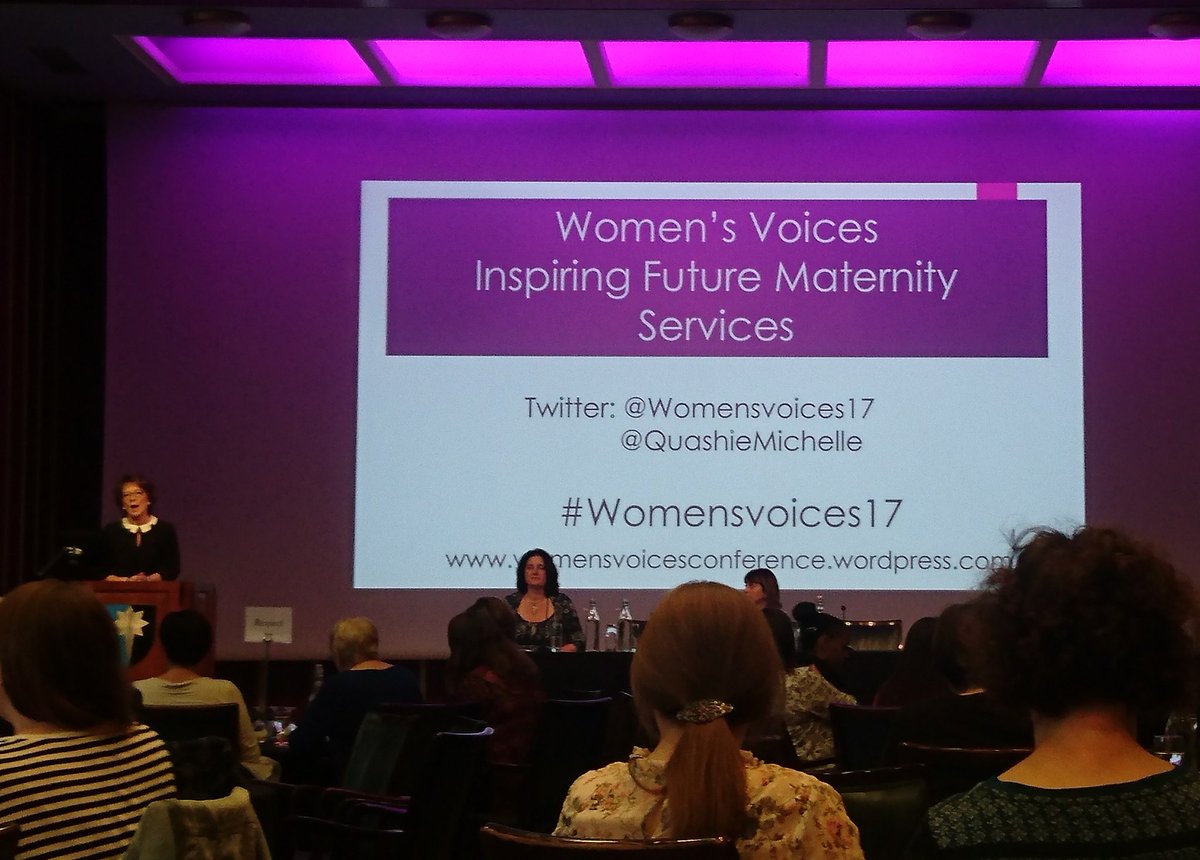 Looking forward to a day full of focus on improving maternity services! #womensvoices17