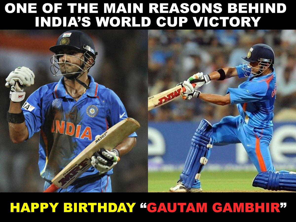 Happy Birthday Gautam Gambhir...!!! 
