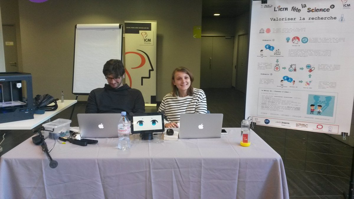 InstitutCerveau's tweet photo. Portes ouvertes aujourd'hui a l'ICM pour la fête de la #science. Venez rencontrer les #métiers de la #recherche @FeteScience #FDS2017 https://t.co/4PZotz2w2n