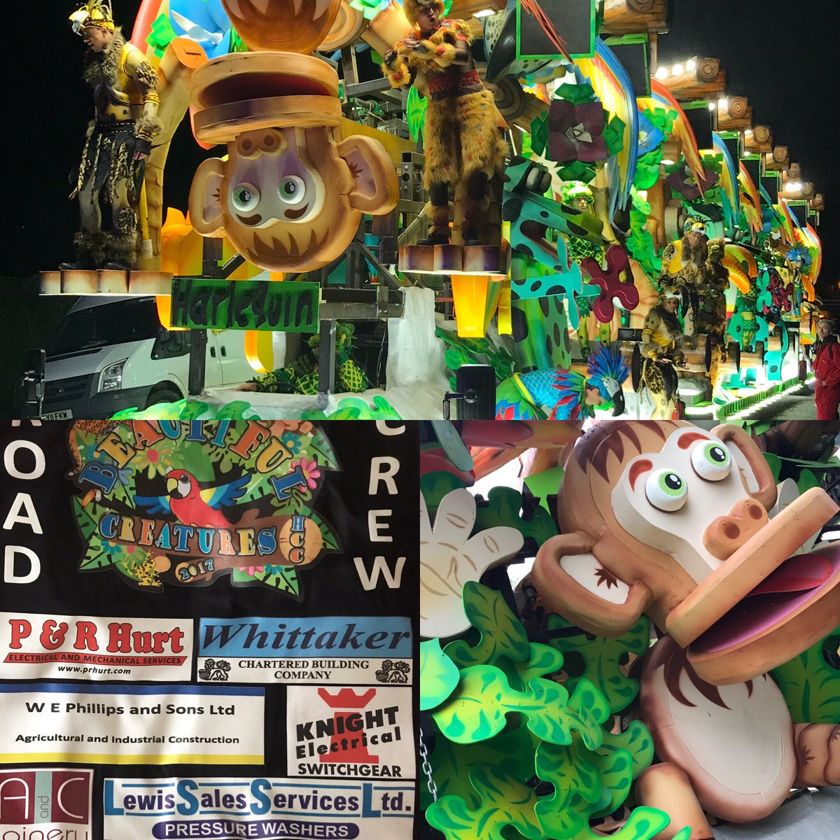 LewisSalesLtd's tweet photo. So tonight @HarlequinCC1972 bring their #beautiulcreatures to @chardcarnival, be sure to come along and see this years amazing entry. https://t.co/Wd7O9J9MHs