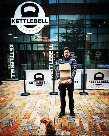 Bia_brews's tweet photo. Deliverin booch with the pooch 🐶. New @kettlebellkitchenuk site on First Street looking super slick. Doors opening… https://t.co/cTR3pwSJL5 https://t.co/1946xCdZQr