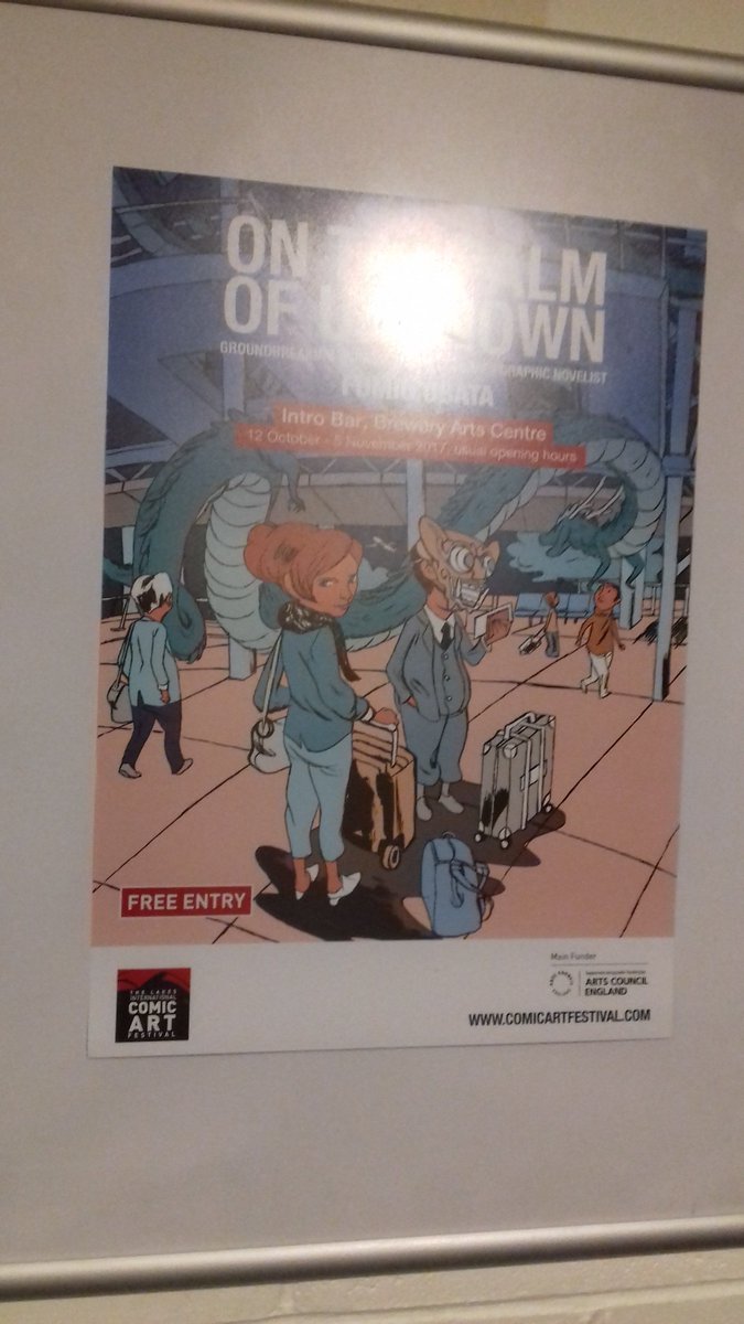 FumioObata's tweet photo. Very honoured LICAF made such a cool poster for my exhibit.@comicartfest #LICAF17 #LICAF2017 https://t.co/AnULUAT8El