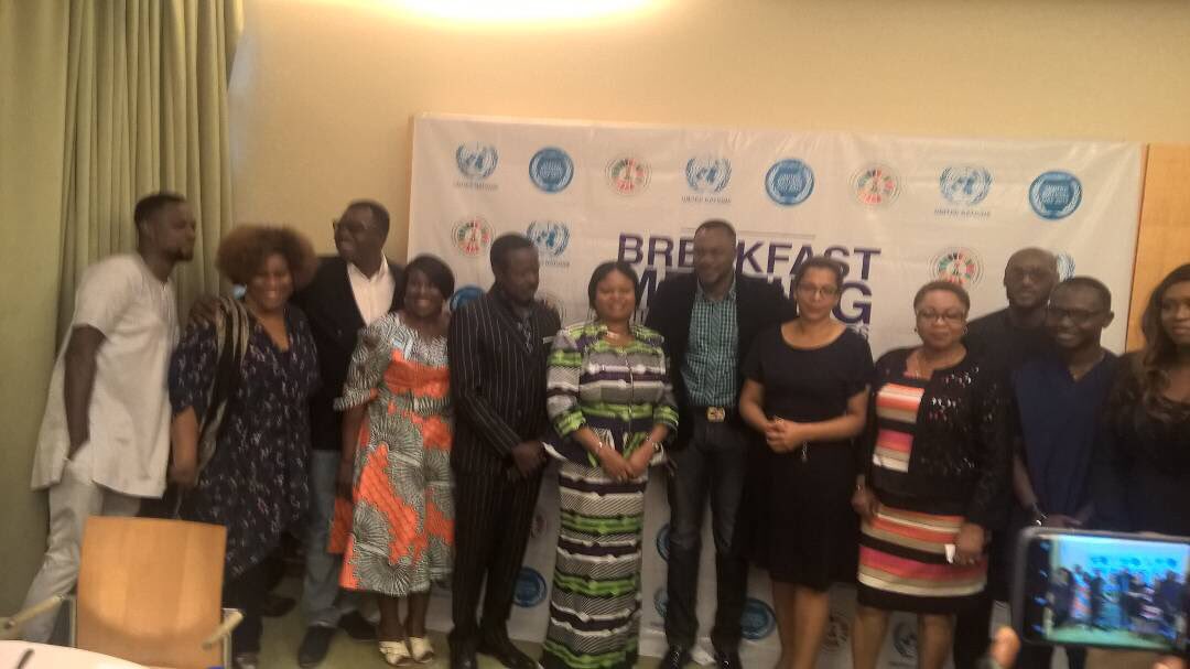Adejoke_O_A's tweet image. Had Breakfast Meeting with our celebrities, advocates for SDGs promotion. Advocates to help promote action to achieve the SDGs. @ossap_sdgs