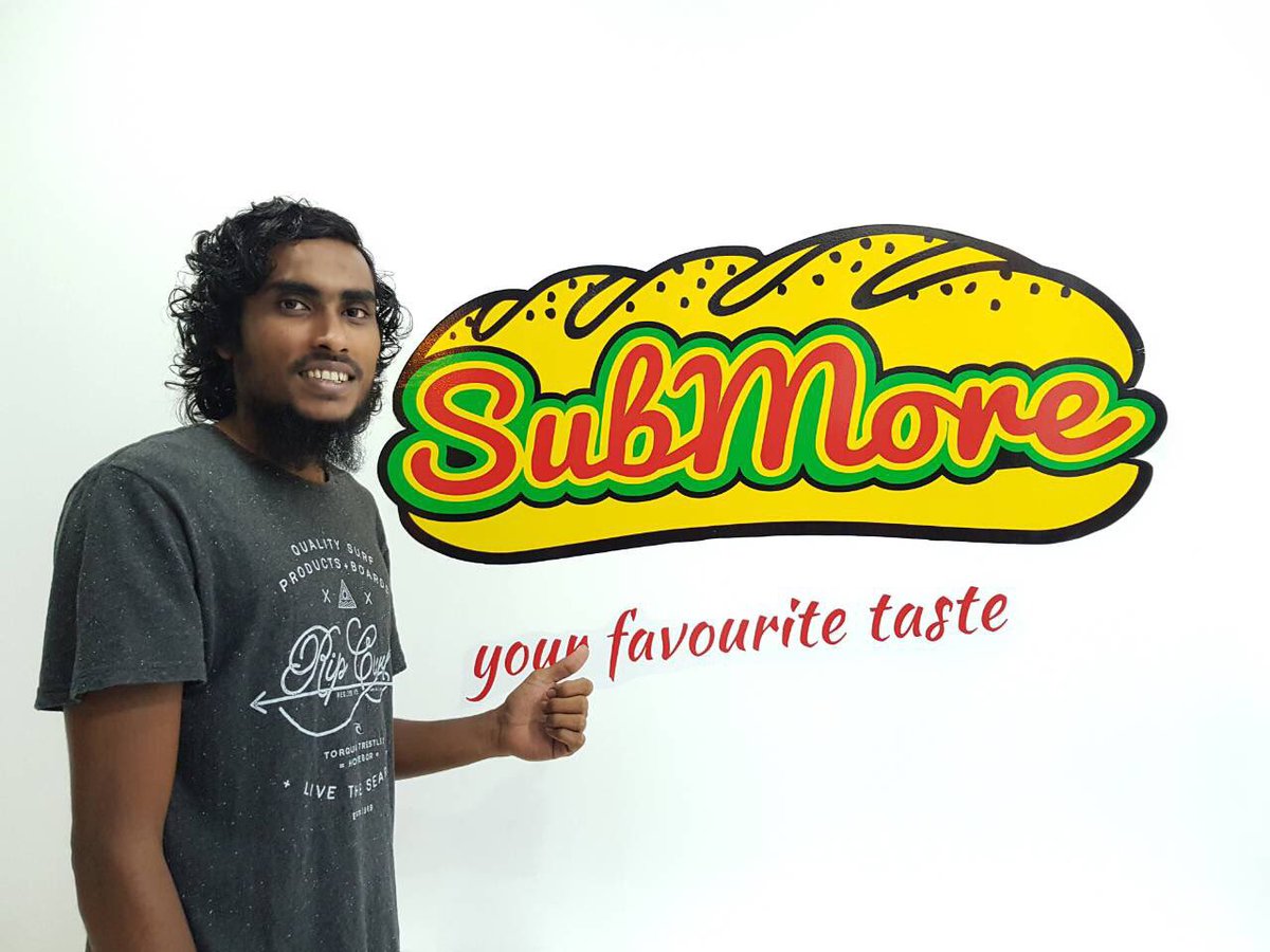 Star Volleyball player Ismail Sajid “Kuda Kaatte” approves us. 👍🏽😋 #submoremv #maldives