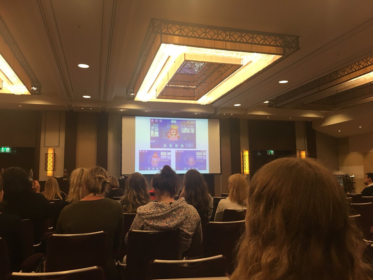<a href="/drclairehill/">Claire Hill</a> presenting at #ISRII9 on iterative development of digital intervention - game based, user centred design, haptic interaction