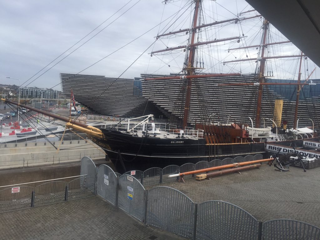All set up at <a href="/DiscoveryDundee/">Discovery Point</a> - come and hear how Gresley's legendary P2 is being recreated at 11:00hrs