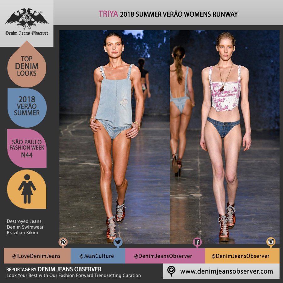 FashionWeekDJO's tweet photo. https://t.co/Pg5LhwtlSn Triya 2018 Summer Womens #TodosPelaAmazônia #denim #jeans #bikini #swimwear #swimsuit #SPFW44 #moda #verão2018 #SS18 https://t.co/AACbyGSlvD