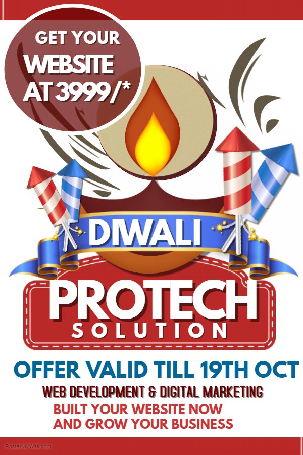 protechsolutio's tweet photo. Celebrate #Diwali with #ProTechSolution
Email id: info@protechsolutions.org
Mobile: 9650847143
website: https://t.co/NWBvyWk2Ik https://t.co/80JPUAT6l7