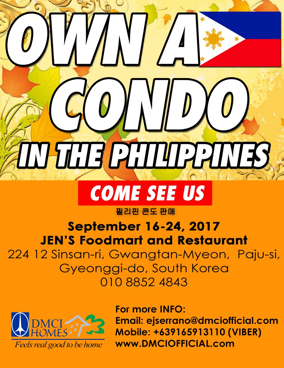 dmciinquiries's tweet photo. Thank you for following DMCI Condo Inquiries. Our Latest International Trip https://t.co/M5JLuBqKAJ