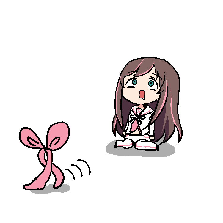 キズナアイ 「歩くぴょこぴょこくんとなぜか動かなくなってしまったキズナアイちゃん  #Kizu」|プロ市民のイラスト