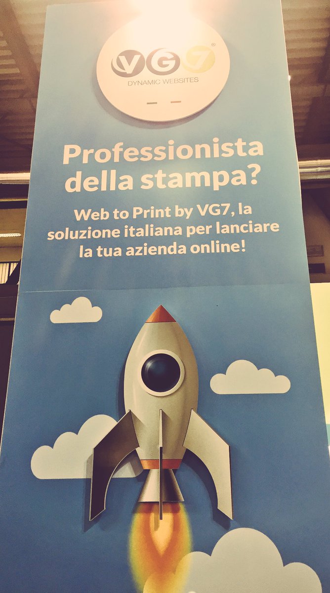 VG7_VampiGroup's tweet photo. Siamo pronti a lanciarvi nel mondo #digitale #ViscomItalia2017 #ViscomItalia #WEBtoPRINT #online #soluzionidigitali #VG7 #webmarketing https://t.co/wIkaCXJ3xb