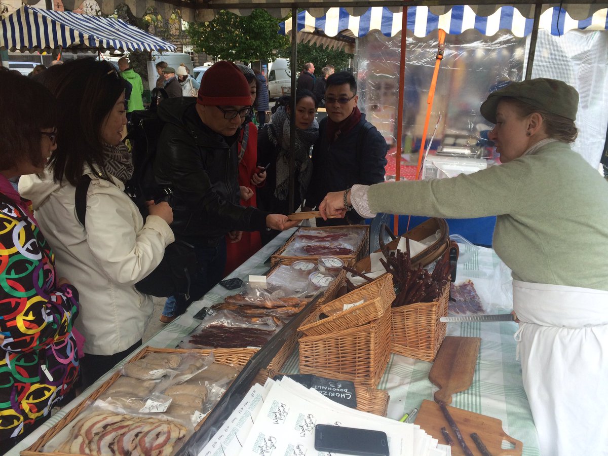 slowfoodscot's tweet photo. #shanghai meets #edinburgh through the medium of #charcute @HammondCharcute @EdFarmersMarket #slowtravel https://t.co/g3YvPm4MYx