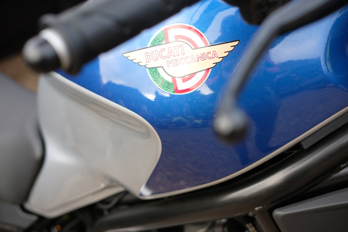 DucatiUK's tweet photo. That’s one gorgeous #Monster797 you have on display at Brands Hatch @lagunabikes #Ducati #iridemonster https://t.co/JcNirzitLM