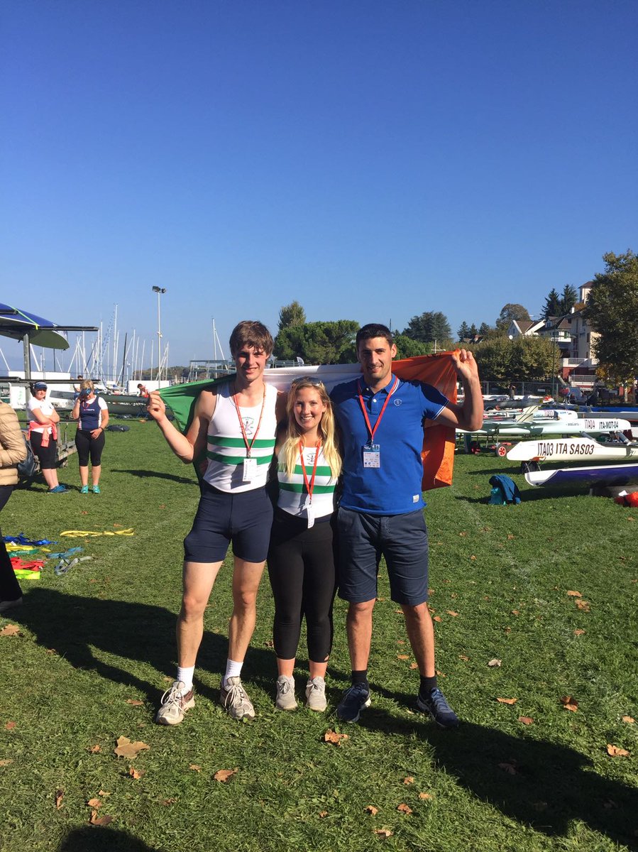 GalleyFlashRC's tweet photo. Club members Barry Hooper, Niamh Hayes &amp; Mark O’Brien at the @WorldRowing Coastal Championships in France #galleygalleygalley #WRCChamps https://t.co/KYrZL5EHb0