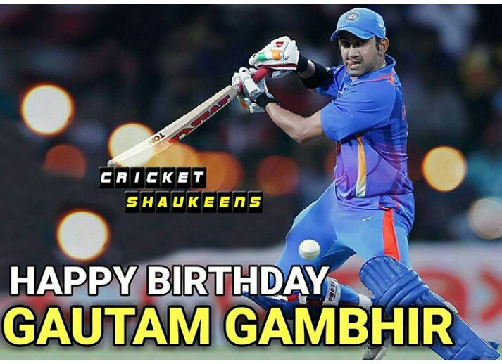 Happy Birthday to u Gautam gambhir ...... 