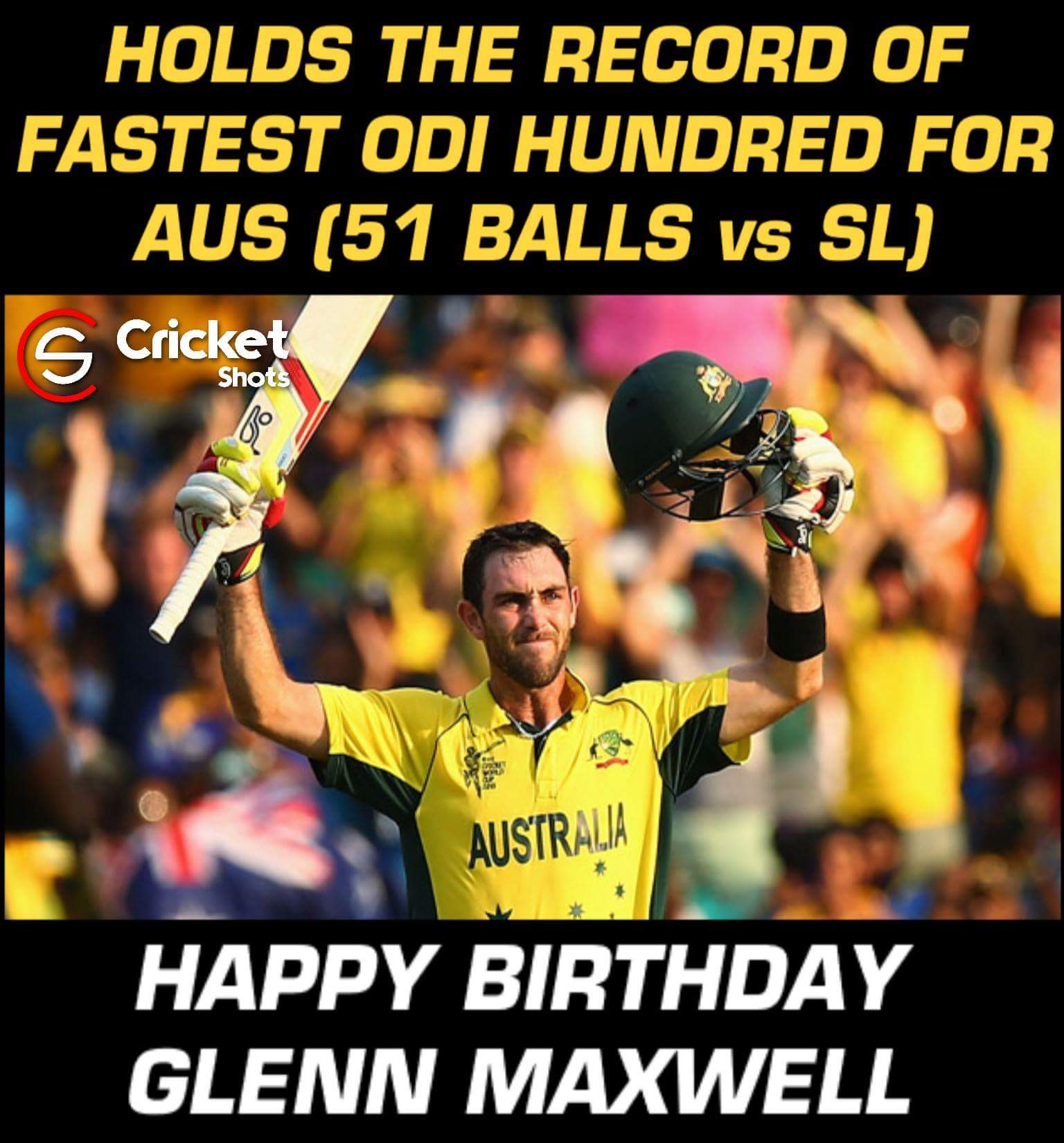 Happy Birthday, Glenn Maxwell. 