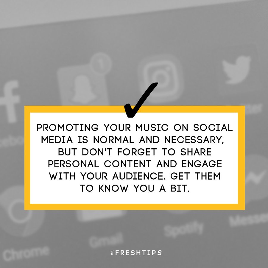 freshtunes's tweet image. It's not just broadcasting, it's also connecting with your fans #FreshTIps