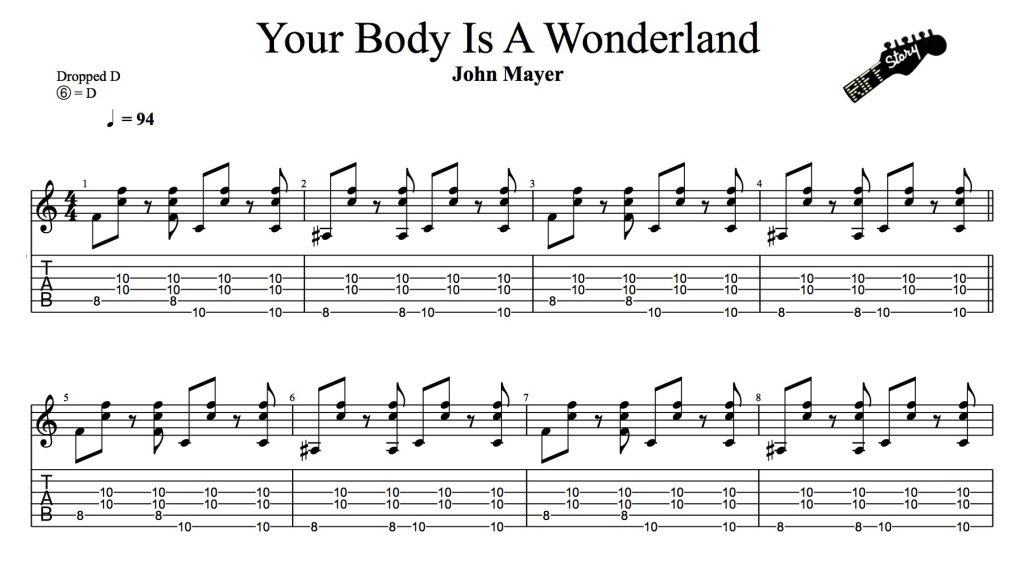 Your Body is A Wonderland (#JohnMayer) 
Released: 14 October 2002 
#Riffstory #DropDTuning riffstory.com/2017/10/14/you…