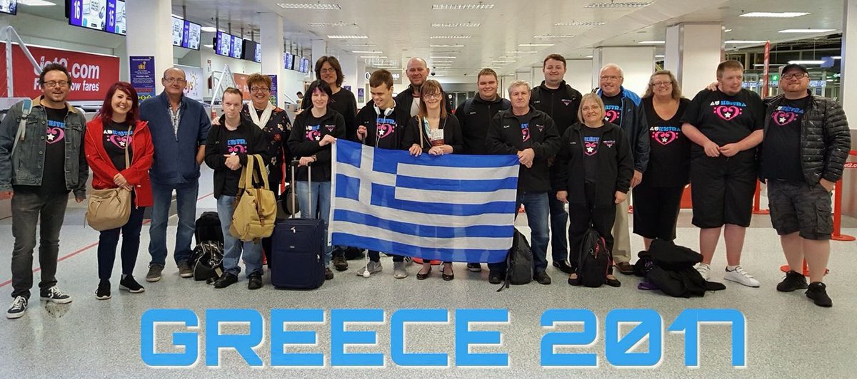 It's #socialsaturday2017 and this lot (@Aukestra1) are in Greece flying the flag for #socent. #segateshead #socent