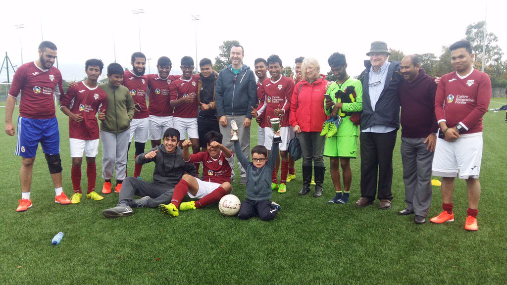sariireland's tweet photo. Congratulations #Rohingya #Carlow winners of the @farenet #FootballPeople @DublinDevilsFC #Corkrebels tournament https://t.co/4cqVFSbzrR