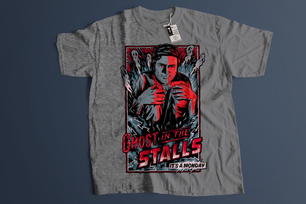 starcadetco's tweet photo. Grab a limited edition Ghost in the Stalls shirt before they are gone! 👻💫🚀 #starcadet #itsamonday #mastercommander https://t.co/TXusYtZWgf