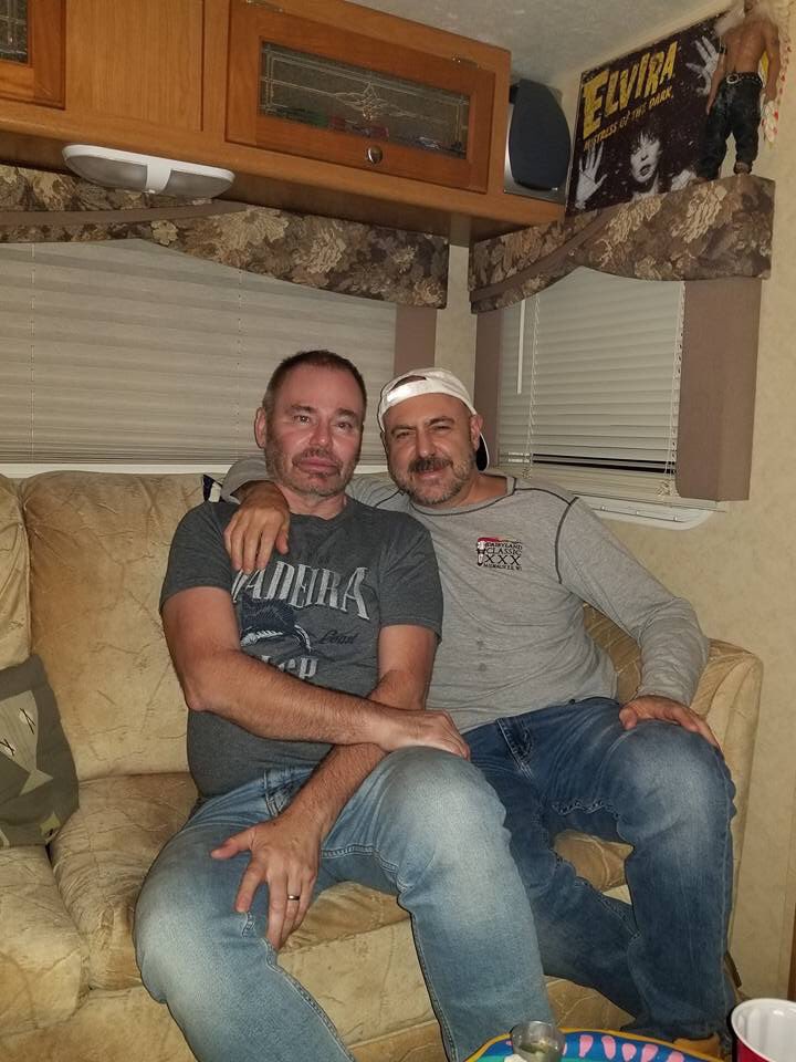 johnstorm's tweet image. Cozy camping in the RV with @gstorm . All you need is good friends and @TheRealElvira :-)