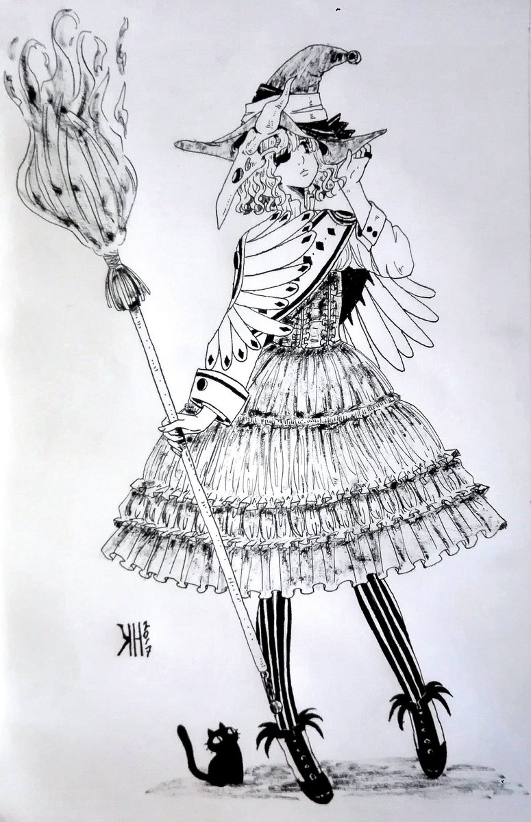KamuiHand's tweet photo. 9-12 #inktober2017 #inktober #witchlist #lolita #wicked #solar #candy #witch https://t.co/iIGSdIJwAs