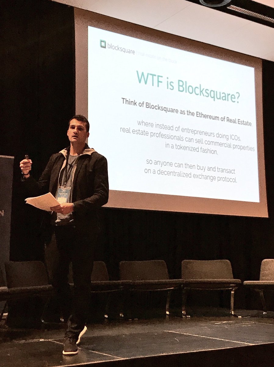 blocksquare_io's tweet photo. 'Think of @blocksquare_io as the #ethereum of real estate, where ICOs are replaced by proptokens' @dpetrovcic #BlockchainAdria #BREtech #ico https://t.co/CpcMCXfuk3