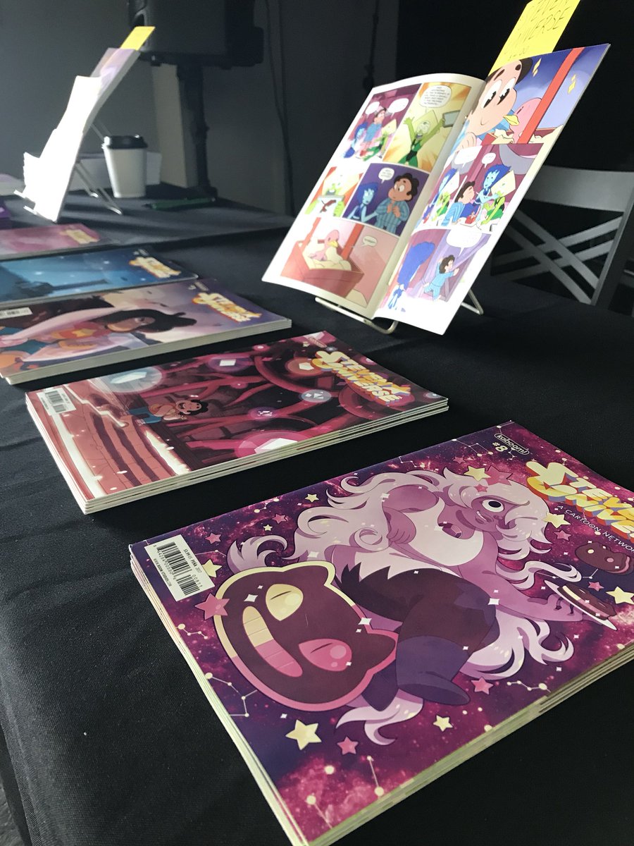 Hey Oklahoma City!  I’ll be signing Steven Universe comics today at <a href="/FrackFest/">FrackFest</a>, plus running a colored pencil workshop at 2!  Come say hi~
