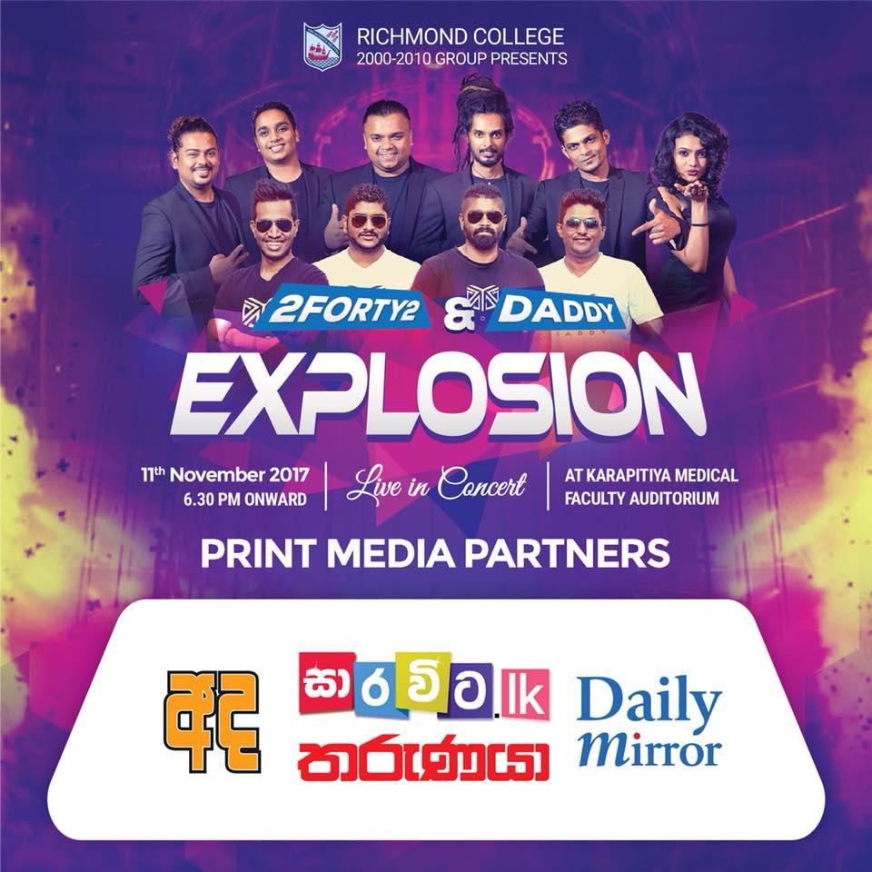 RCOBA0010's tweet photo. Official Print Media partners for “Explosion 2017” #explosion17 https://t.co/P05F2tr1BG