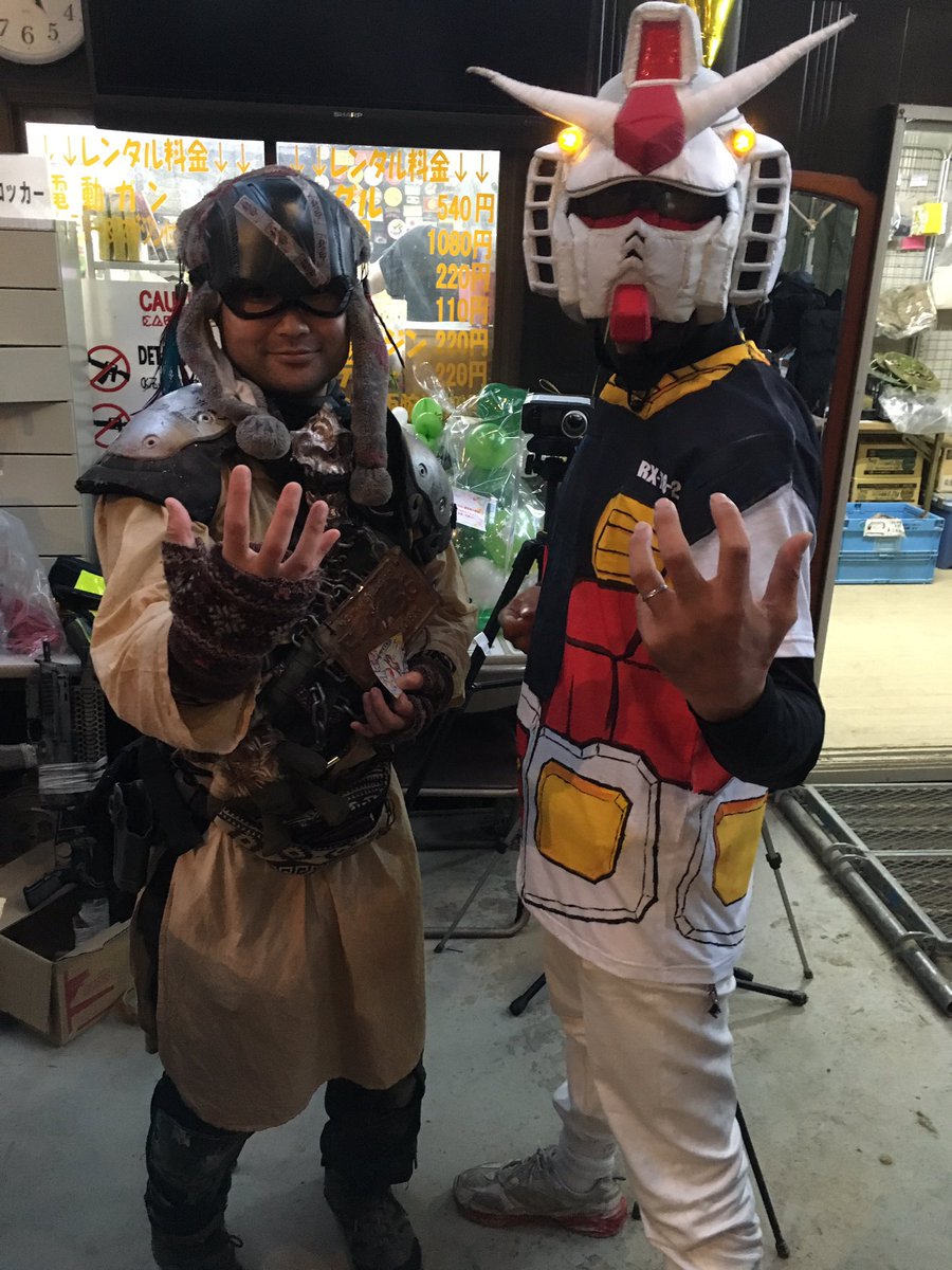 雷雨の化身モロキー 子供の頃あこがれた 伝説の白いモビルスーツと今日 共に戦ったんだ チェンサバ サバゲ ガンダム