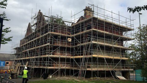 RushbondPLC's tweet photo. Road improvements to #YorkRoadLibrary complete thanks to @Leeds_Highways team. Important milestone in heritage regeneration. https://t.co/8vpfsoKpbR