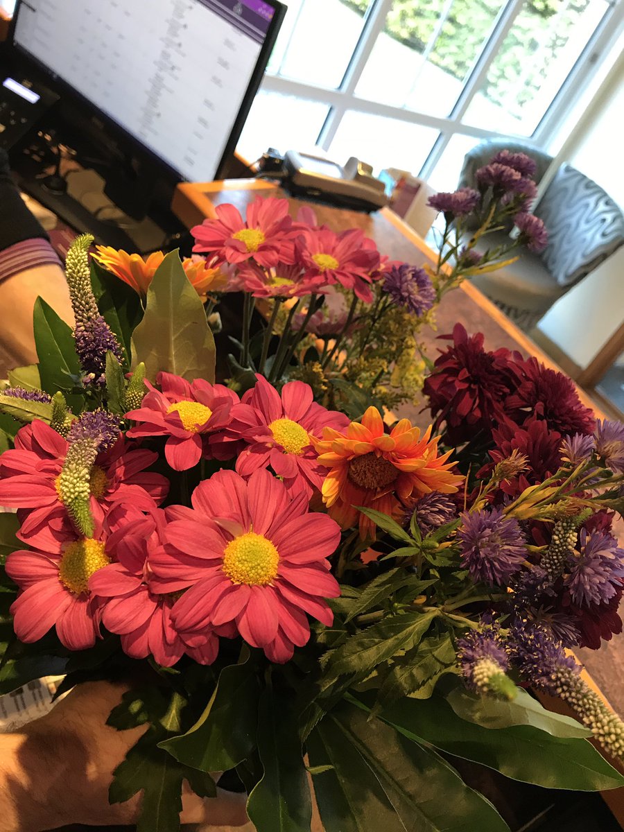 Some beautiful flowers a guest brought our team . They had a wonderful stay ! #alwaysapleasure #piwhitstable