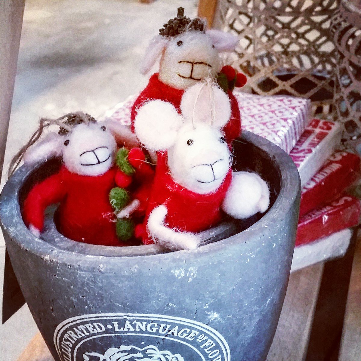 "Not a creature was stirring, not even a mouse" #Christmas #twasthenightbeforechristmas #MICE #christmasgifts #christmasdecorations #phd