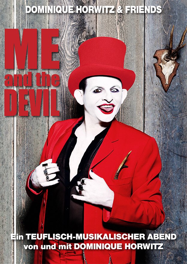 #kleistfesttage #heute der letzte Abend mit ME AND THE DEVIL von und mit #dominiquehorwitz - es wird #teuflisch gut!