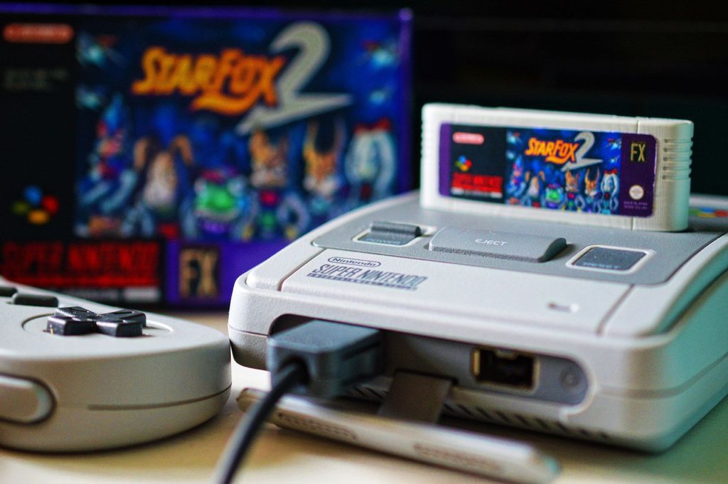 nostalnerd's tweet photo. This #SNESClassicMini StarFox 2 cart, sent to me by @MAKE_ME_A_ is so #CUTE #starfox2 #retrogaming #snes https://t.co/QTspU8fiD8 https://t.co/mWo08DdtGX