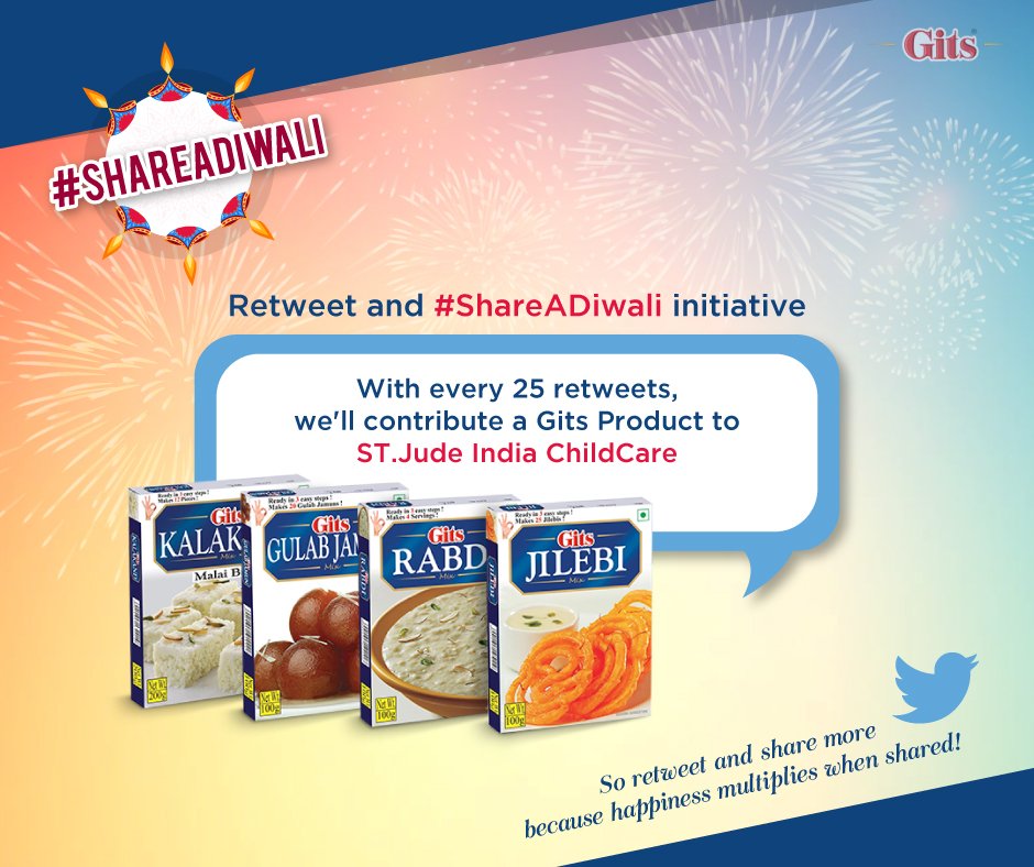 A retweet to make a difference to kids affected by Cancer at @StJudeChildCare . All you need to do is Retweet!! #ShareADiwali #Diwali