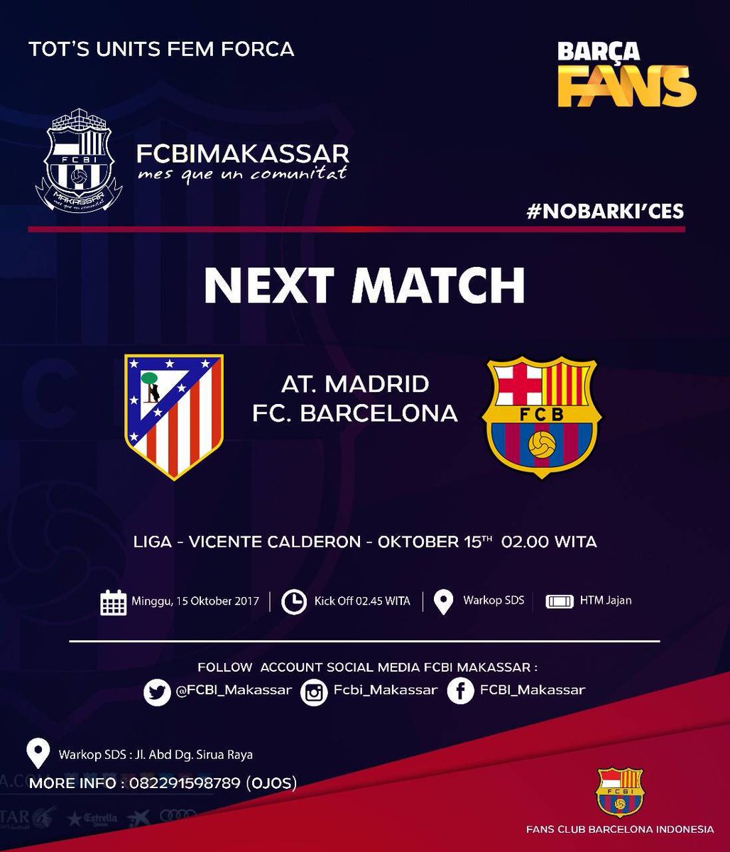 FCBI_Makassar's tweet photo. #budayakannobar
#datangki https://t.co/AAigpW3xqJ