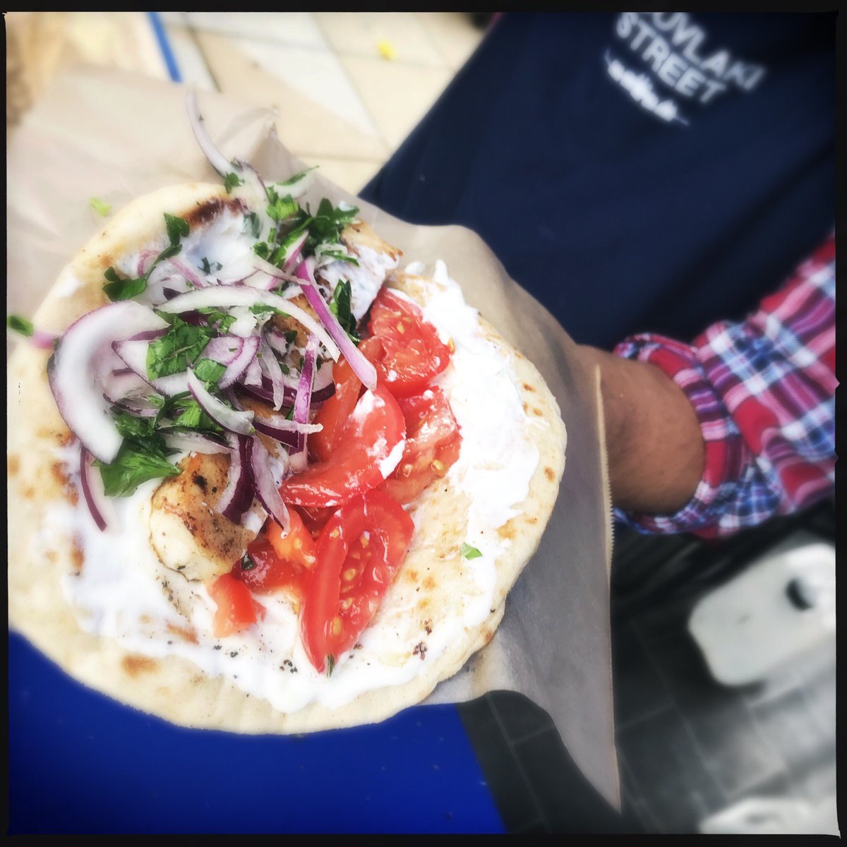 partridgesfoods's tweet photo. Don’t you want to just... #eat ... #eat ...#eat @souvlakistreet? ❤️ #GreekWrap #KingOfWraps https://t.co/mFiMg1fYrq