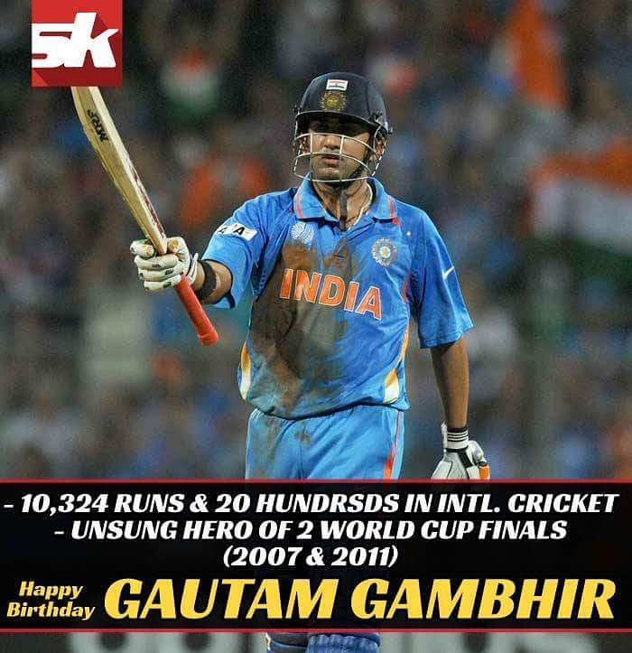 Happy birthday, Gautam Gambhir    