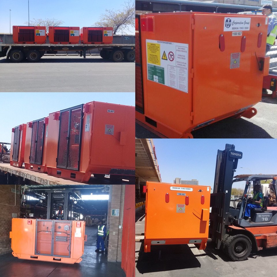 ManhattanProEng's tweet photo. Another successful delivery by Manhattan.3 off 800kVa 11Kv/550V MiniSubstations for Underground use #miningequipment #minisubs #transformers https://t.co/pAchtt6jIN