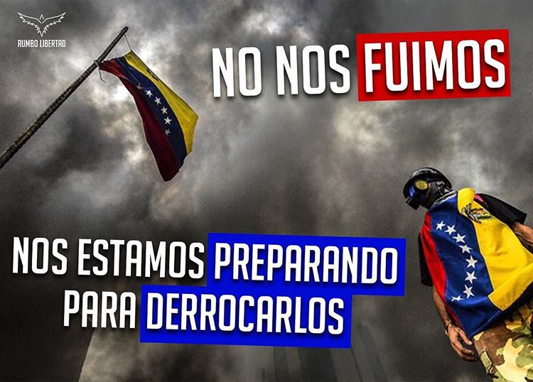 Rumbo_Libertad's tweet photo. La lucha continúa y cada día será con más fuerza. La narcodictadura será derrocada y la Resistencia guiará al país hacia la Libertad. https://t.co/NGqejkAWBF