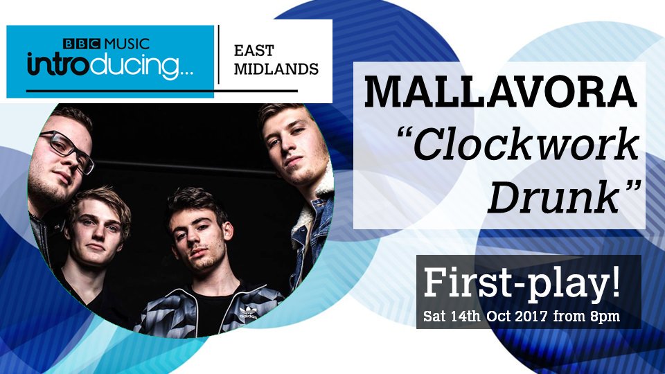 My brother's awesome band *Mallavora* can be heard tonight on @BBCNottingham @BBCLeicester @BBCDerby ! Tune in! #bbcintroducing