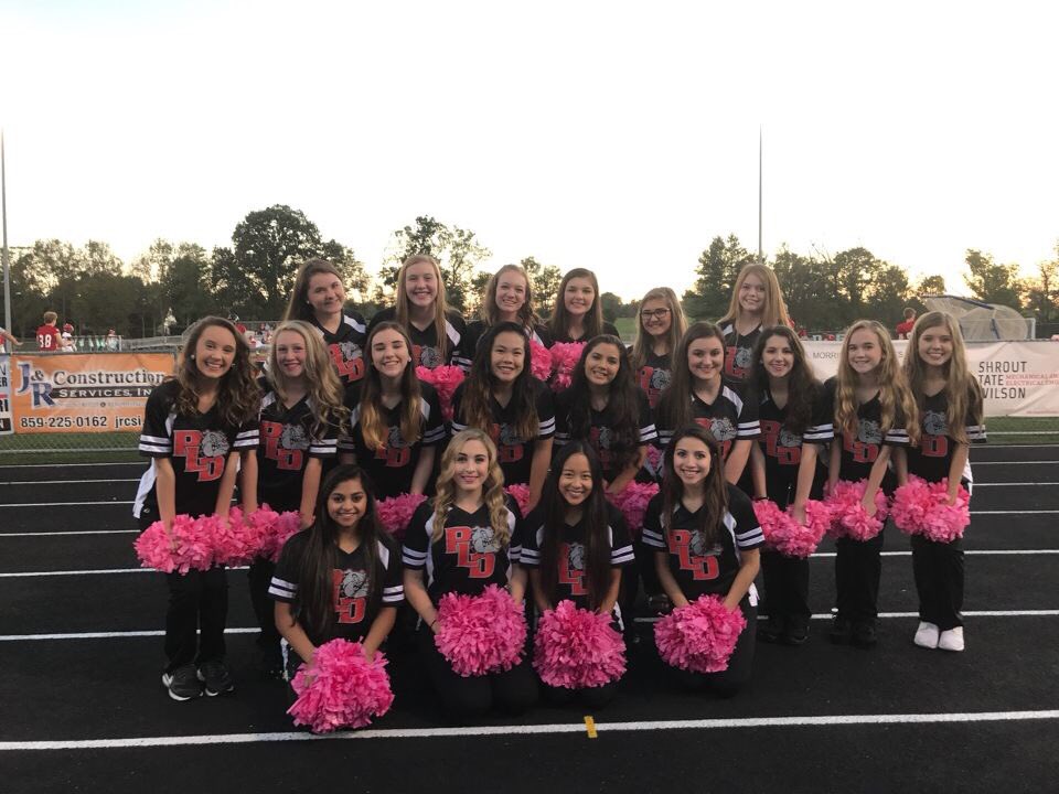 PLDunbarDance's tweet photo. First October game! #go dogs #BreastCancerAwarenessMonth https://t.co/YS42mHbr74