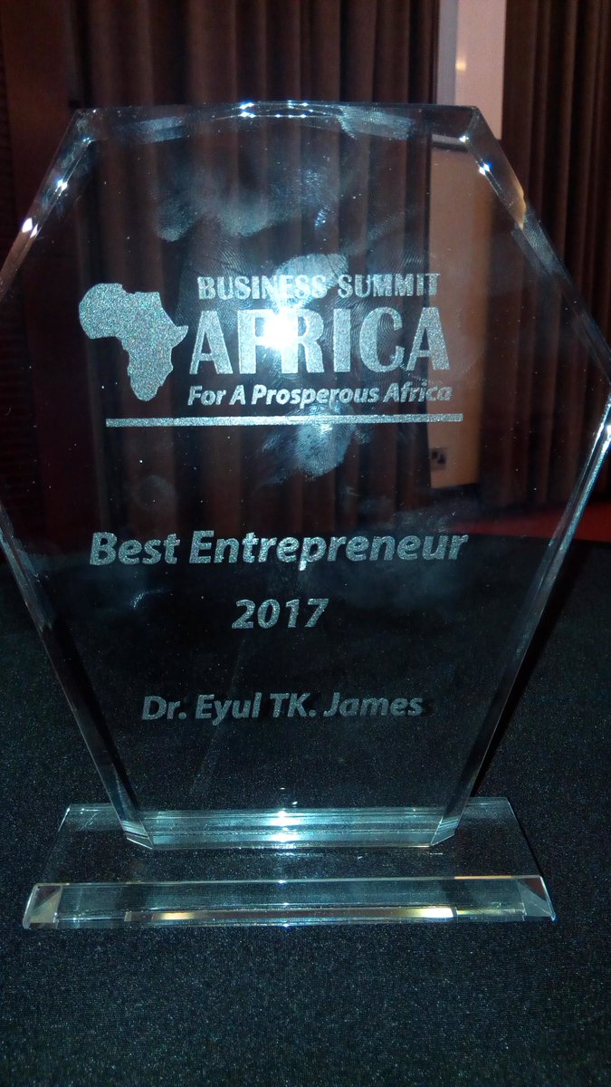 WamuttuSamuel's tweet photo. #2017BSAfrica Summit. Some the awards for day for business excellence @RwandaAir @UNIDO and Best Entrepreneur Dr. Eyul TK.James https://t.co/bGS8BiL1Wn