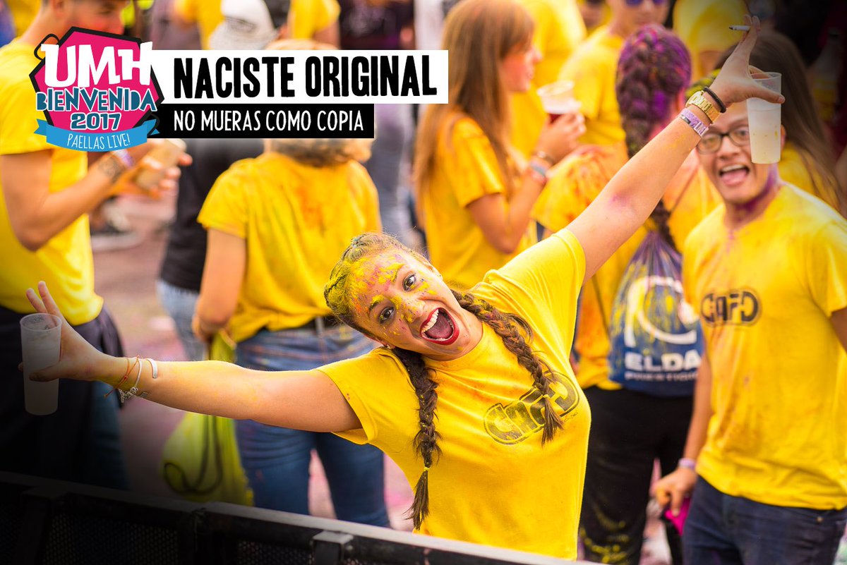 Naciste original, no mueras copia... #Vive #Sueña #Ama 
#BienvenidaUMH #20OCT