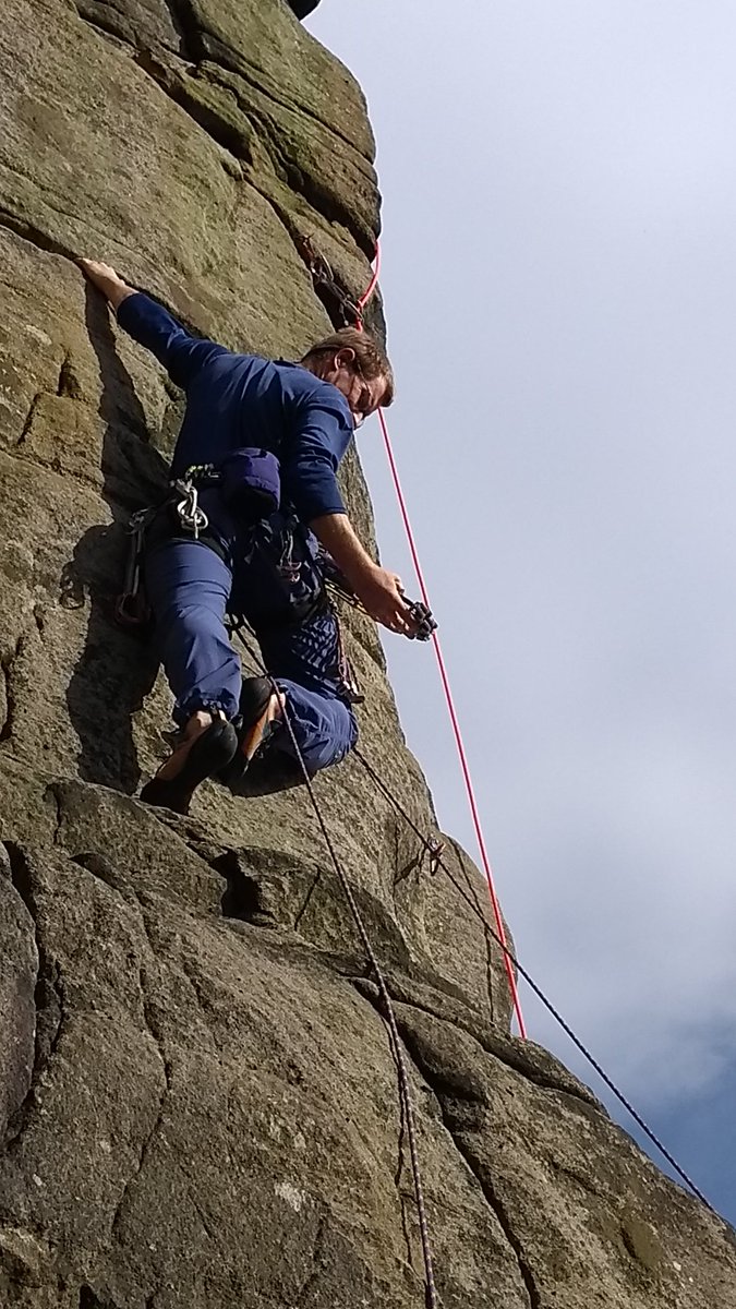 CeunantMC's tweet photo. Duncan on White Out. E1 5c at Rivelin. On our Ceunant peak meet today. https://t.co/jQSDC7tUkP